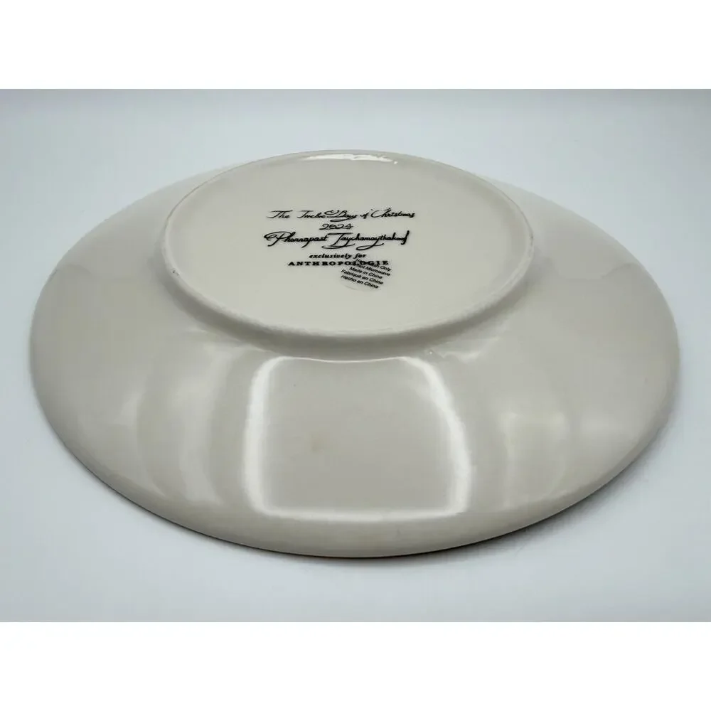 Anthropologie Phannapast Taychamaythakool 12 Days of Christmas Dessert Plate #10